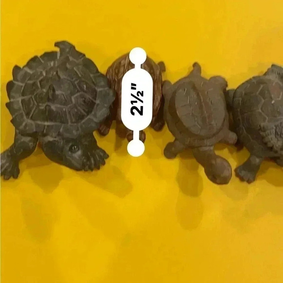 Five Miniature Turtles Collection Some Wooden Some Stone All Very Cute 🐢🐢 - Picture 14 of 16